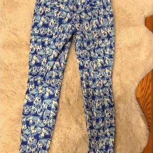 Lilly Pulitzer Blue and White Patterned Garment